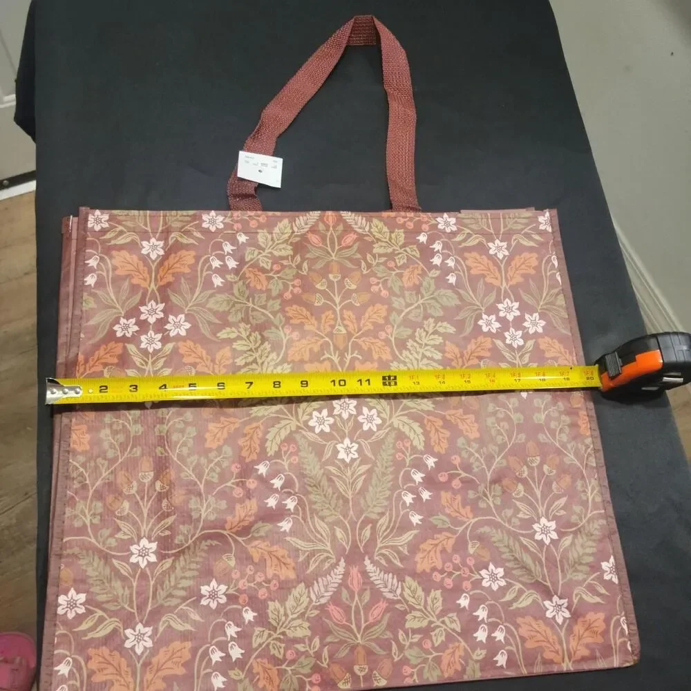 Fall brown leafes Women's reusable Bag